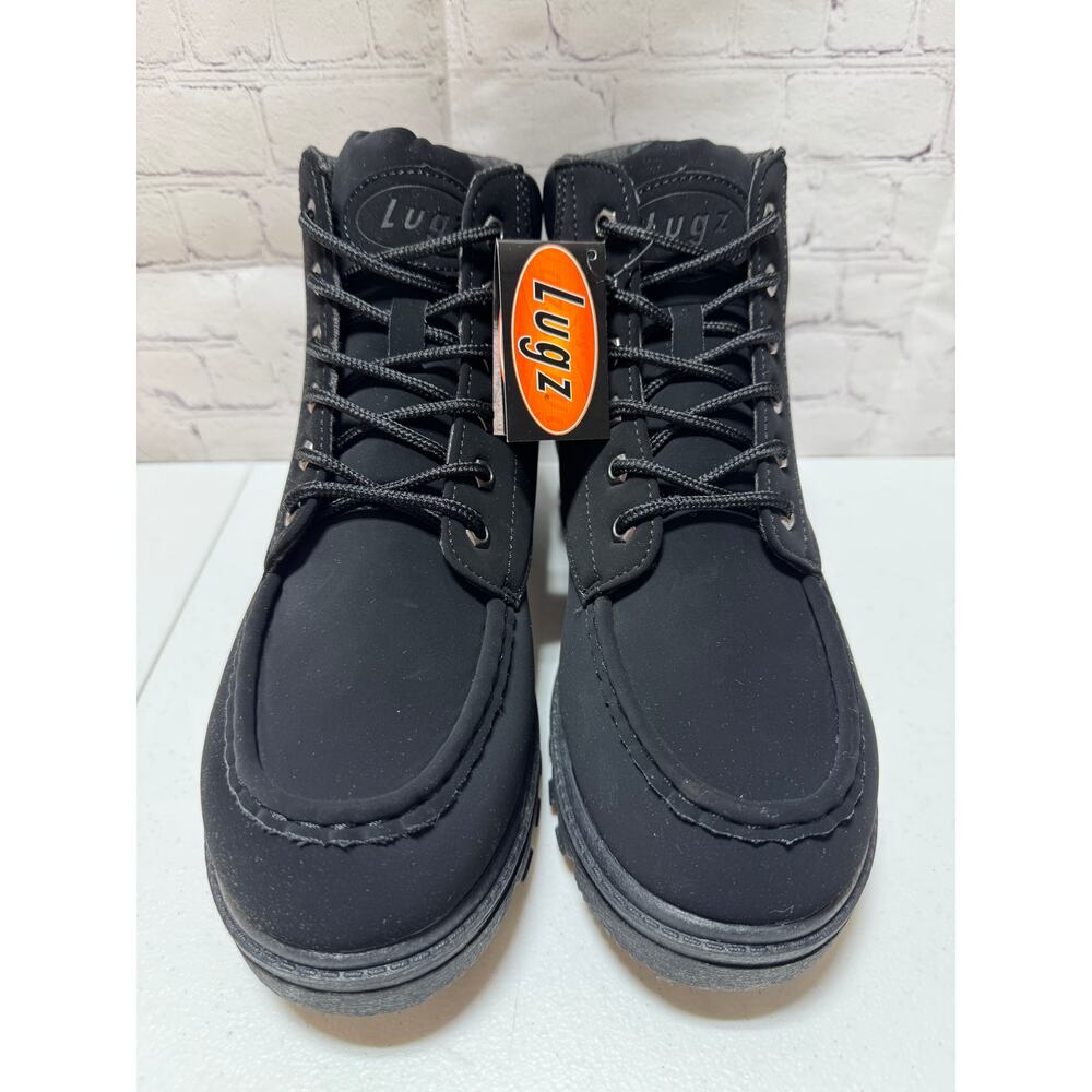 Lugz Warsaw Black Boots Men’s Size 10 D Lace-Up Work Boots NEW With Box - Picture 2 of 8